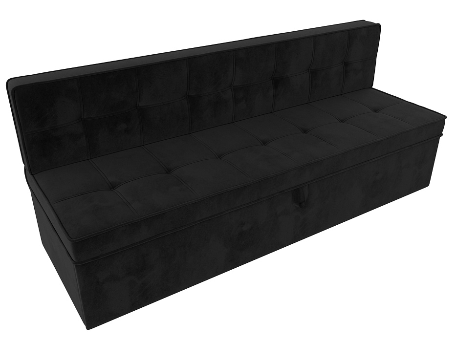 Диван кухонный прямой Техас (seven 35 черный)