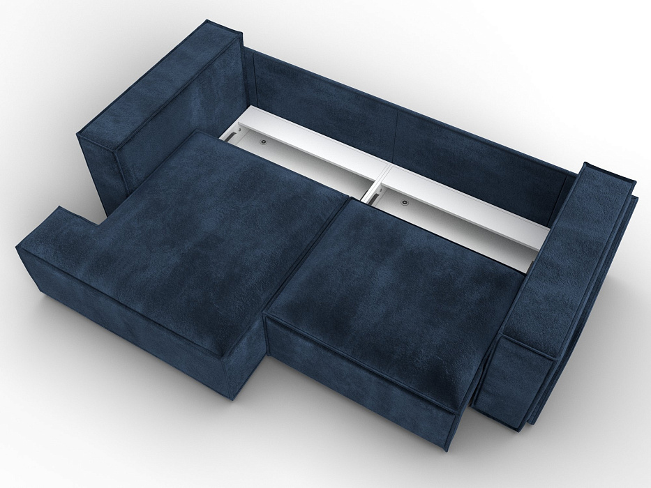 Диван угловой Лига-061 угол левый (tower 13 синий)