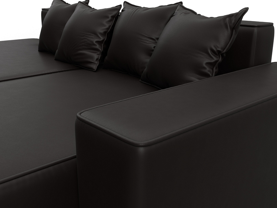 Диван угловой Лига-079 угол правый (grifon 12 коричневый)