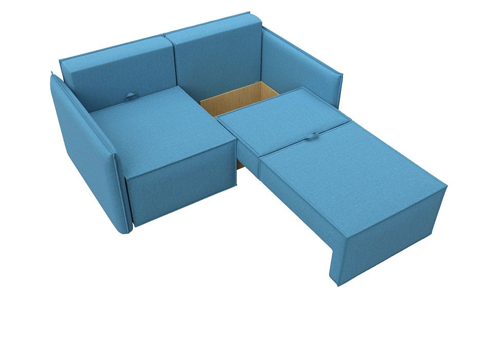 Диван прямой Либерти мини (амур 10 голубой)