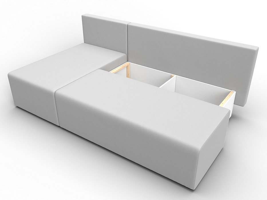 Диван угловой Поло левый угол (белый)