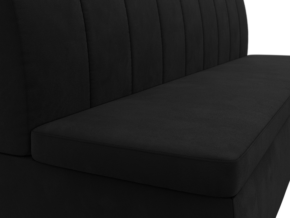 Диван кухонный прямой Кантри (черный)