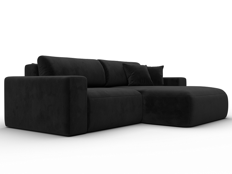 Диван угловой Лига-036 НПБ Классик правый угол (черный)