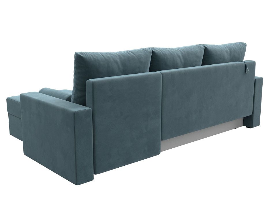 Диван угловой Верона Лайт правый угол (seven 113 бирюзовый)