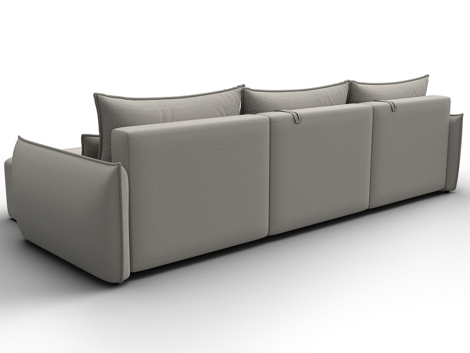 Диван угловой Лига-051 НПБ Лонг угол универсальный (амур 02 бежевый)