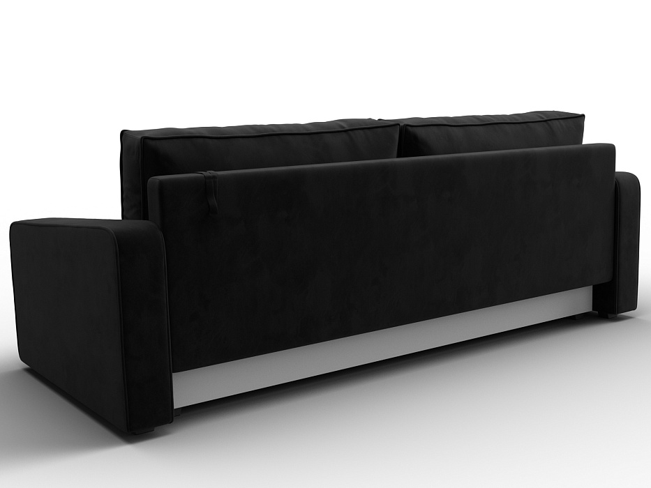 Диван прямой Лига-009 (seven 35 черный)