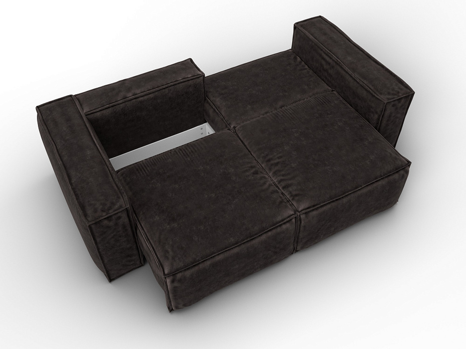 Диван прямой Лига-081 НПБ (brut 17 коричневый)