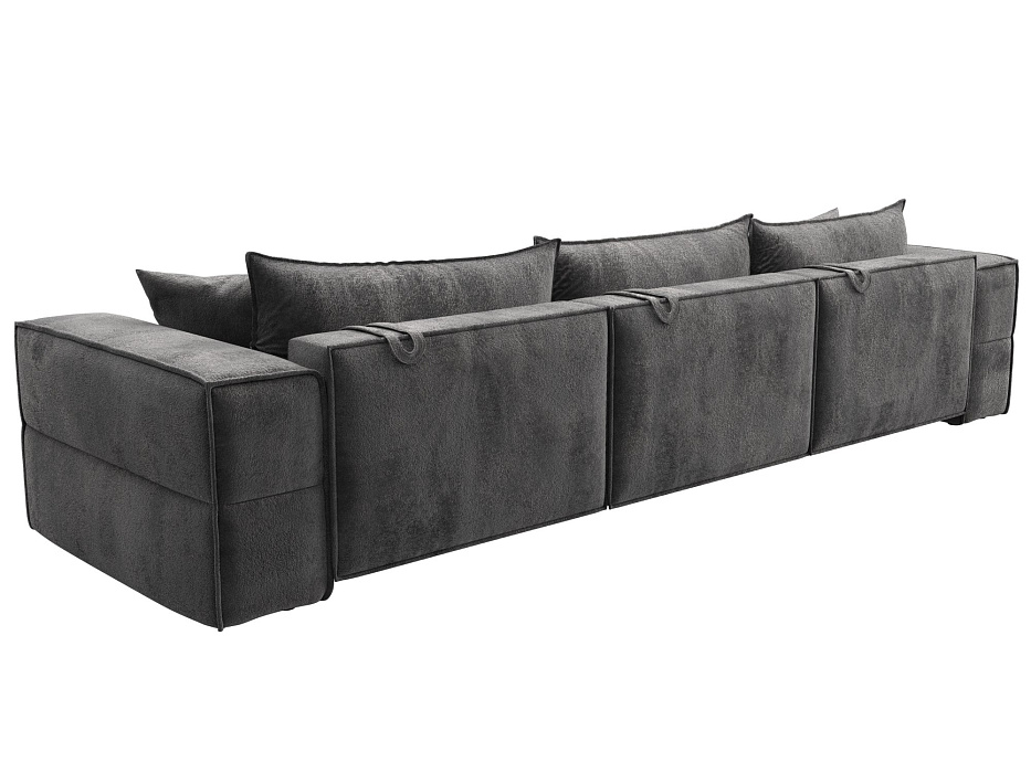 Диван прямой Лига-058 НПБ Лонг (tower 10 серый)