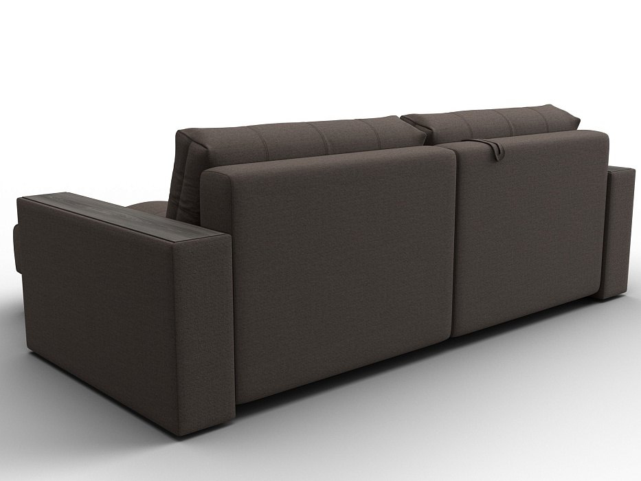 Диван угловой с декором Лига-049 НПБ (амур 05 коричневый)