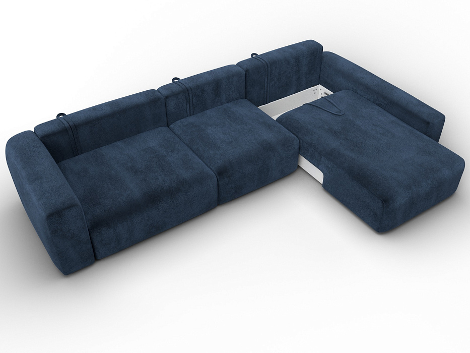 Диван угловой Лига-066 НПБ Лонг угол правый фото в интернет-магазине Лига Диванов