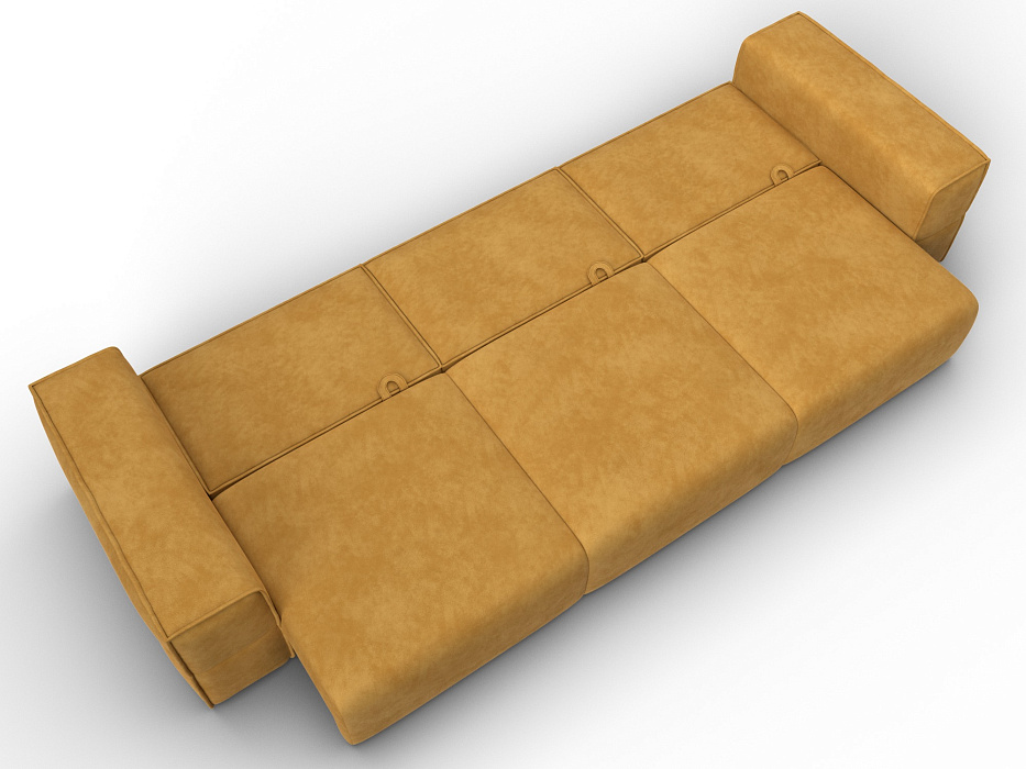 Диван прямой Лига-058 НПБ Лонг (brut 10 желтый)