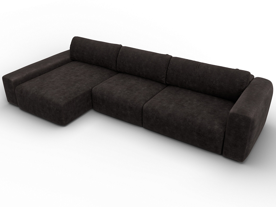 Диван угловой Лига-066 НПБ Лонг угол левый фото в интернет-магазине Лига Диванов