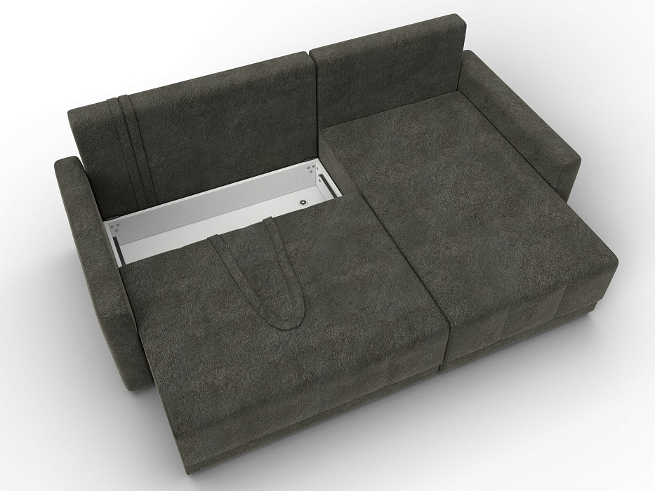 Диван угловой Лига-125 угол универсальный (laim 10 темно-коричневый)