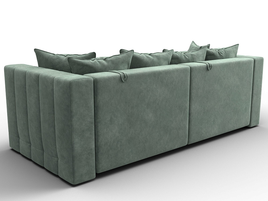 Диван прямой Лига-052 НПБ (brut 08 зеленый)