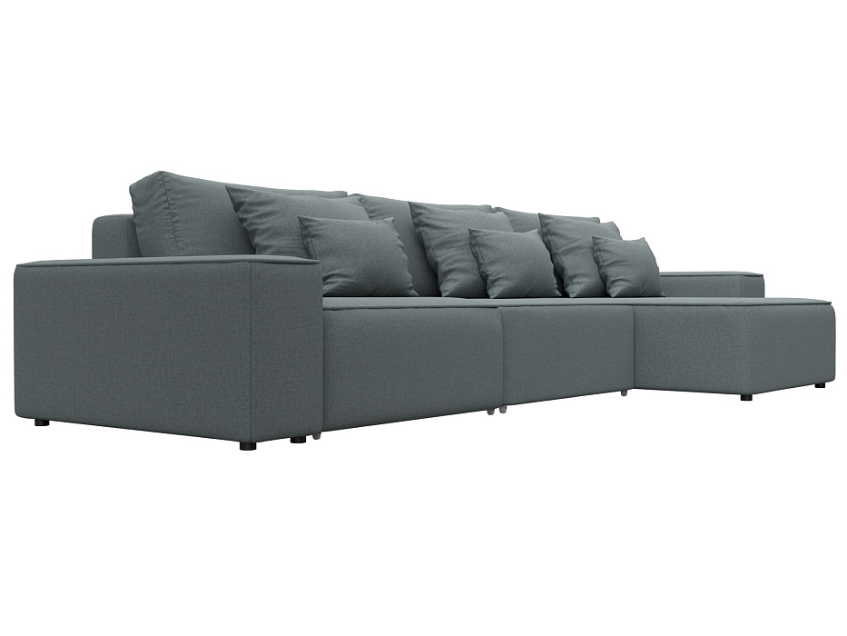 Диван угловой Лига-074 угол универсальный (амур 07 серый)