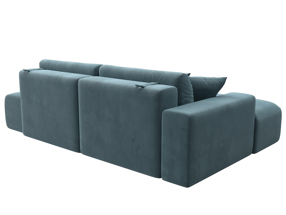 Диван угловой Лига-036 НПБ Модерн левый угол (seven 113 бирюзовый)