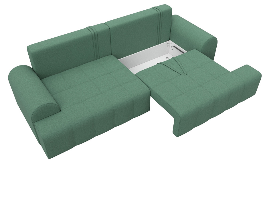 Диван прямой Лига-080 НПБ (амур 11 зеленый)