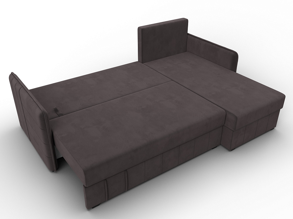 Диван угловой Слим угол универсальный (seven 727 коричневый)