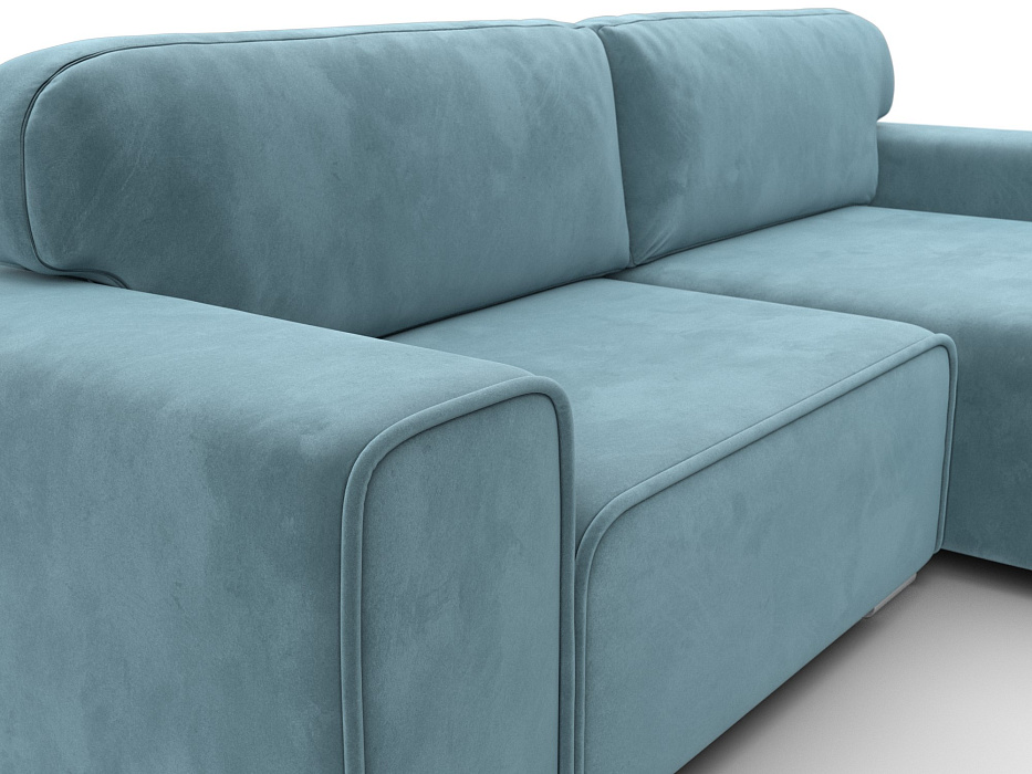 Диван угловой Лига-029 (seven 113 бирюзовый)