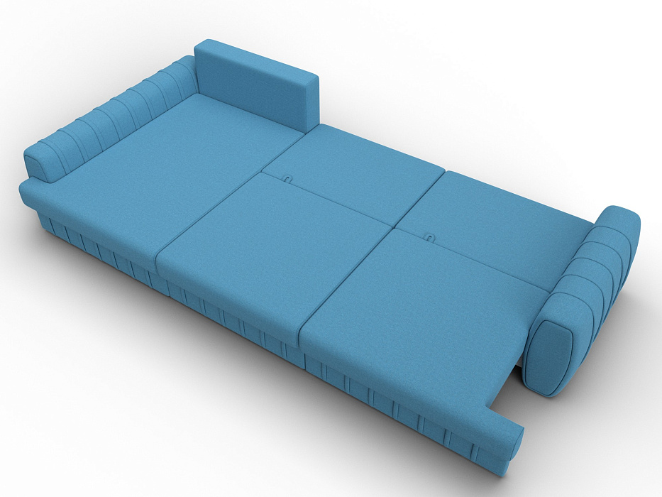 Диван угловой Лига-057 НПБ Лонг угол левый (амур 10 голубой)