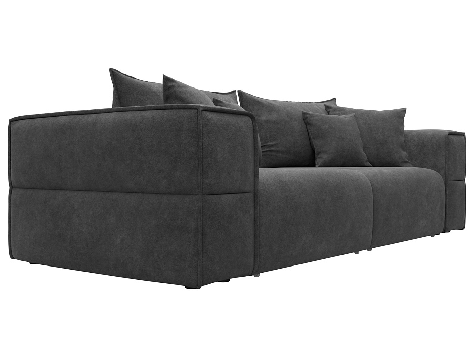 Диван прямой Лига-058 НПБ (brut 16 темно-серый)