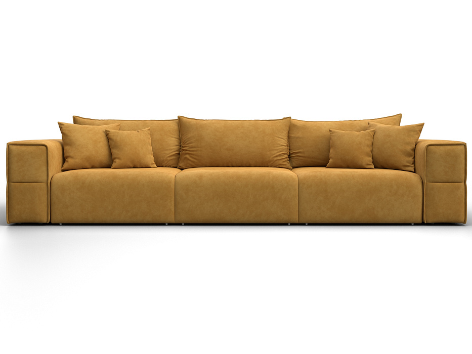 Диван прямой Лига-058 НПБ Лонг (brut 10 желтый)