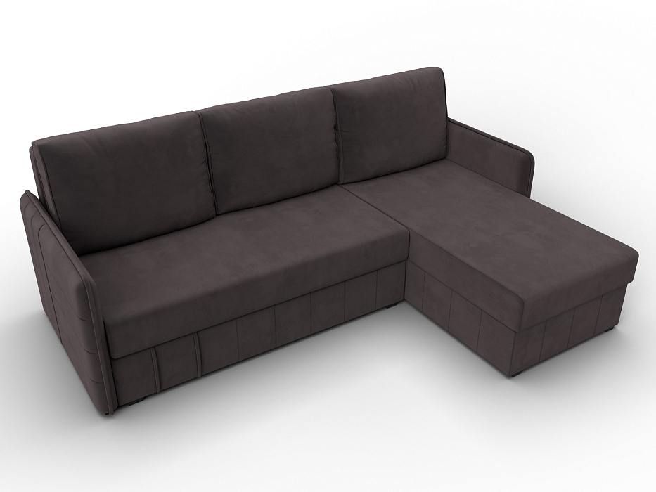 Диван угловой Слим угол универсальный (seven 727 коричневый)