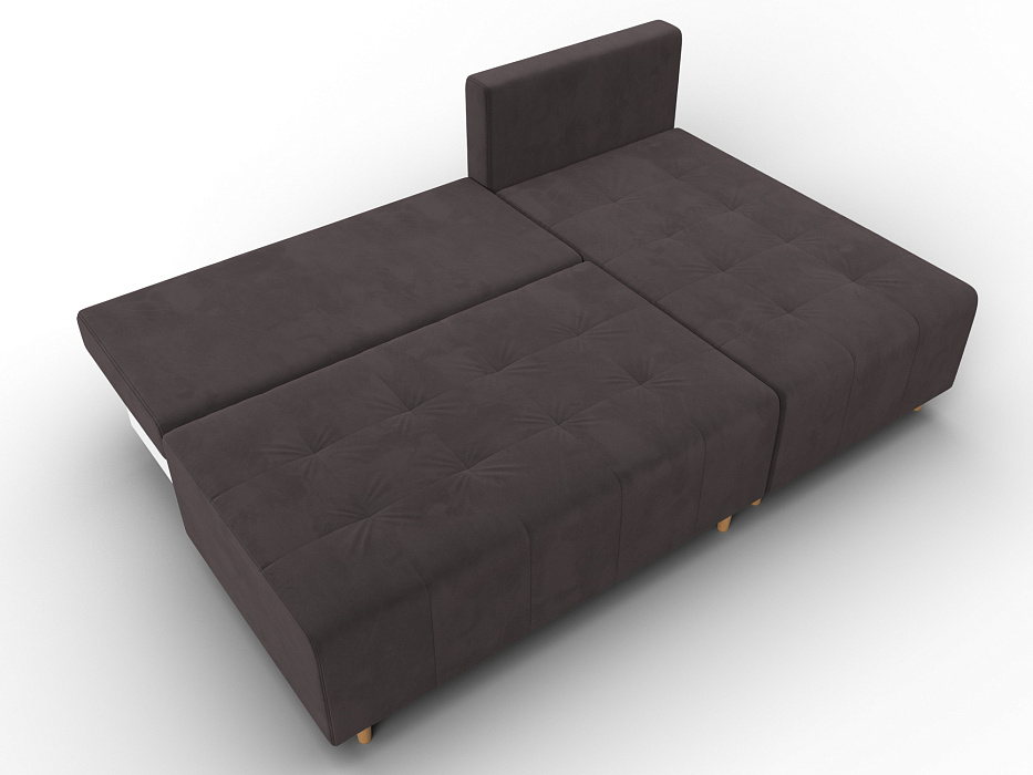 Диван угловой Лига-102 угол универсальный (seven 727 коричневый)