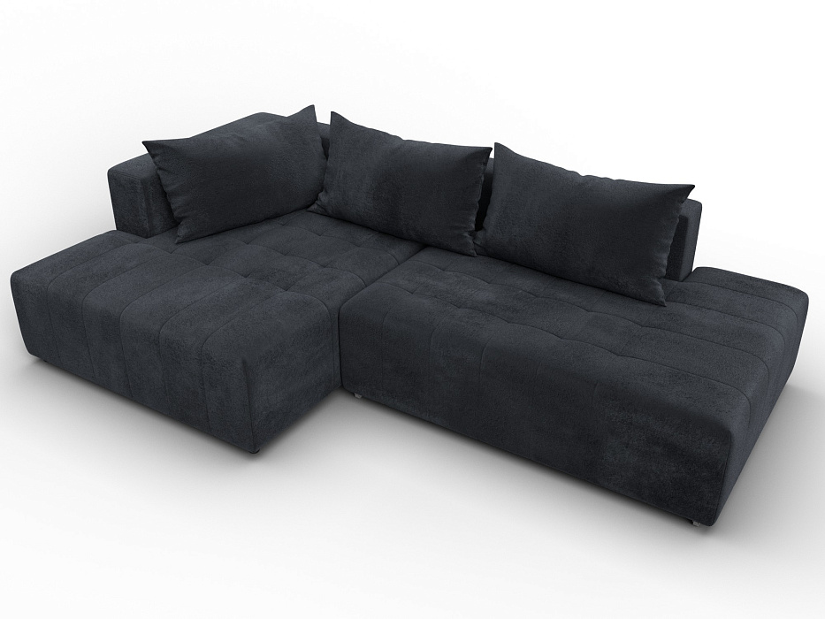 Диван угловой Лига-103 НПБ угол левый (tower 11 темно-серый)