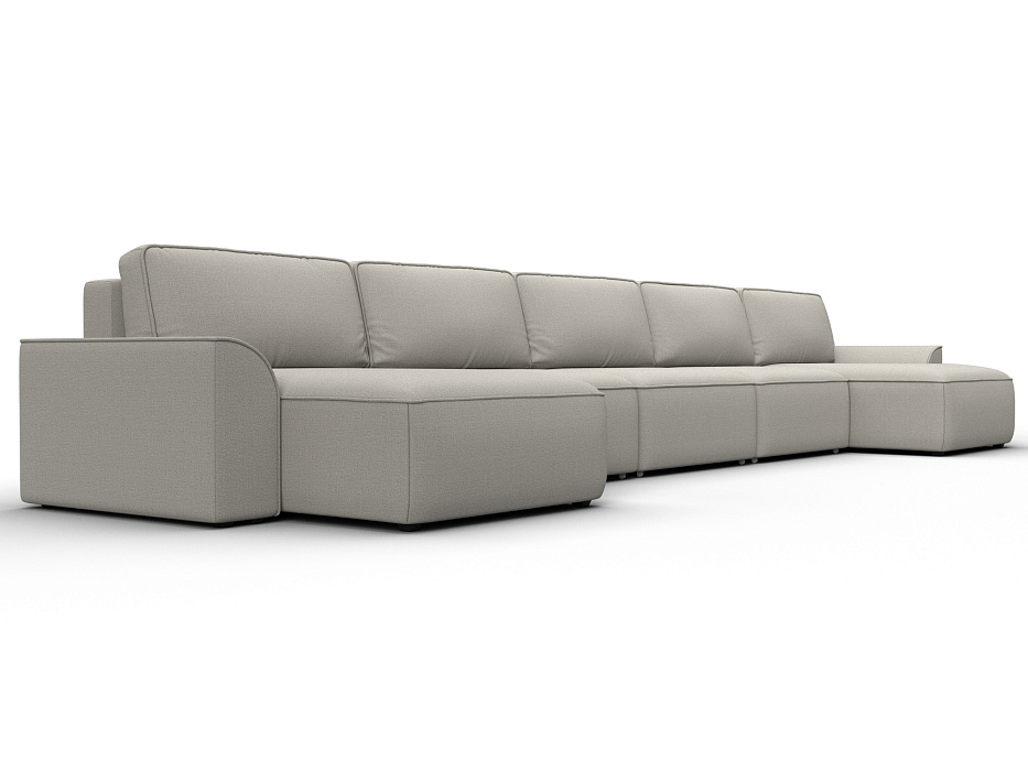 Диван П-образный Лига-048 НПБ МегаЛонг (амур 02 бежевый)