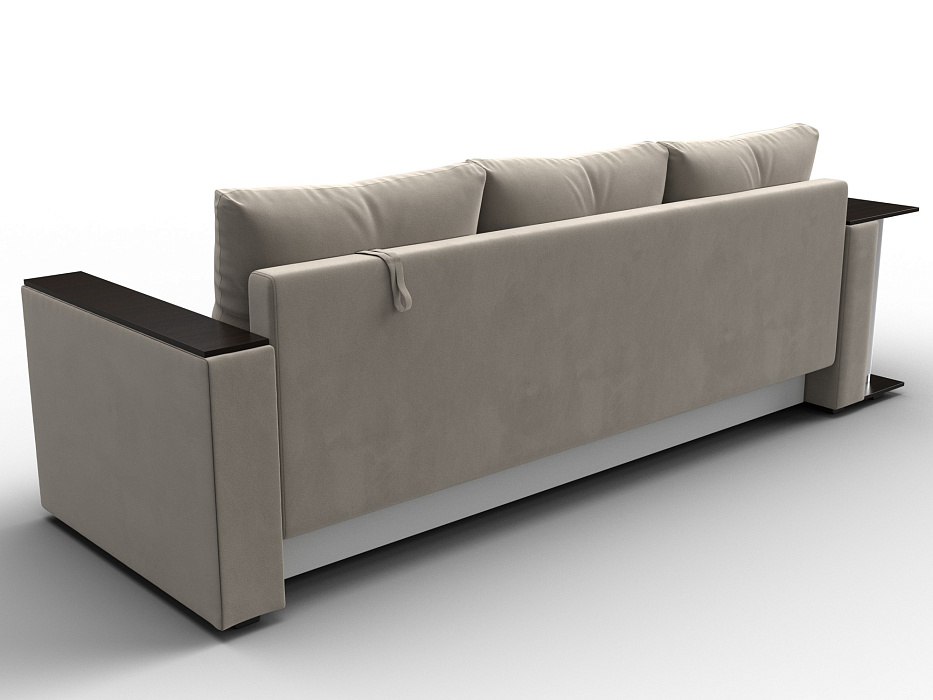 Диван прямой Атланта со столом слева (бежевый)