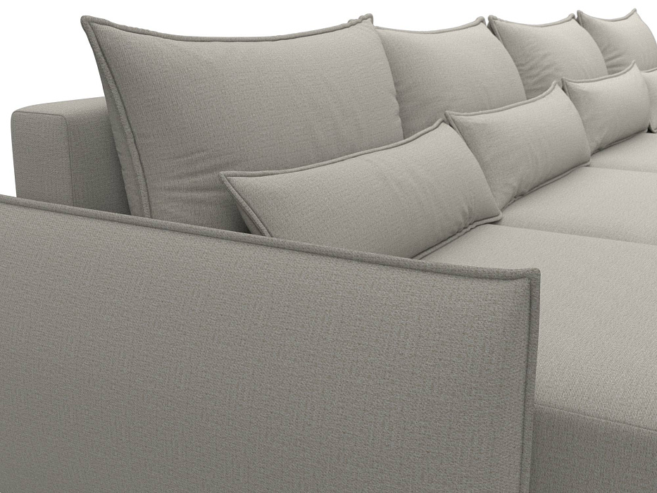 Диван П-образный Лига-051 НПБ Лонг (амур 02 бежевый)