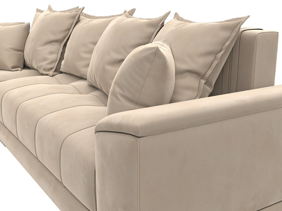 Диван угловой НордСтар левый угол (seven 729 бежевый)