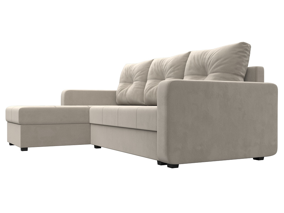 Диван угловой Ливерпуль Лайт левый угол (бежевый)