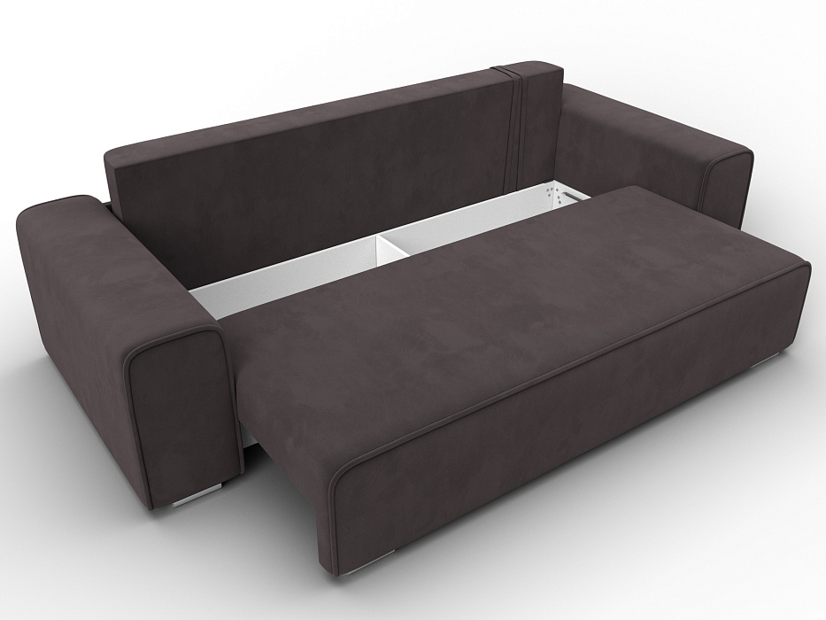 Диван прямой Лига-029 (seven 727 коричневый)