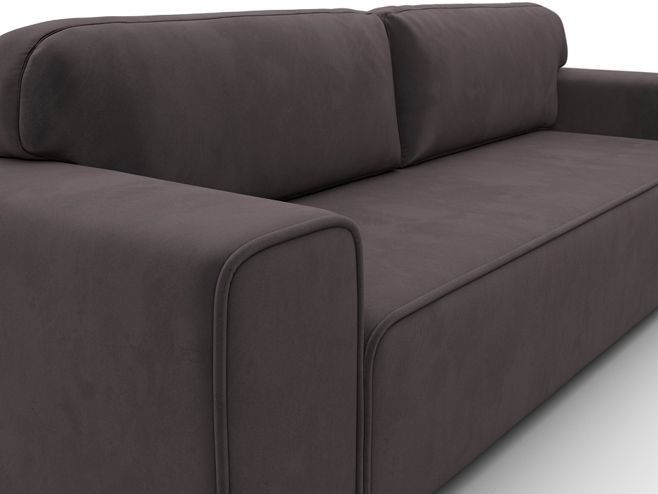 Диван прямой Лига-029 (seven 727 коричневый)