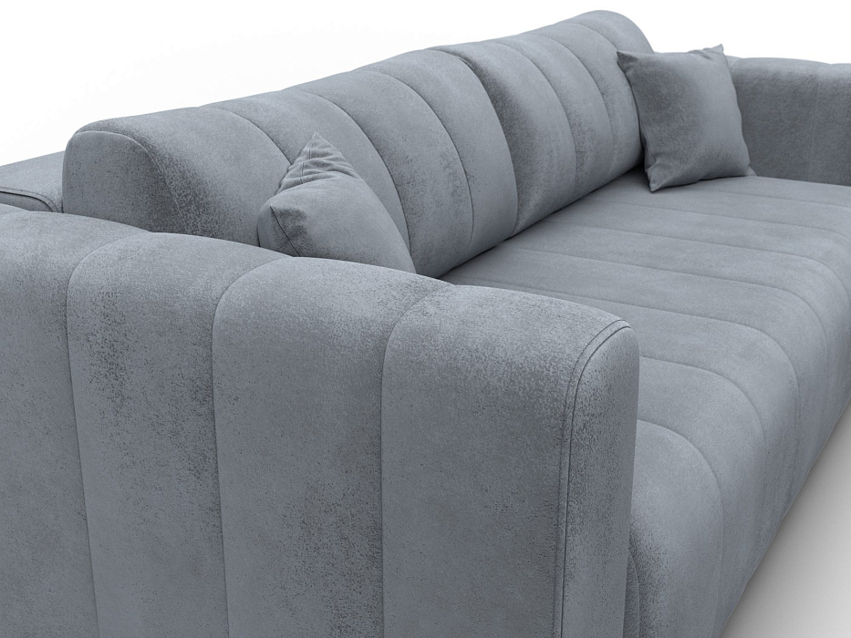 Диван прямой Лига-062 НПБ (tower 10 серый)