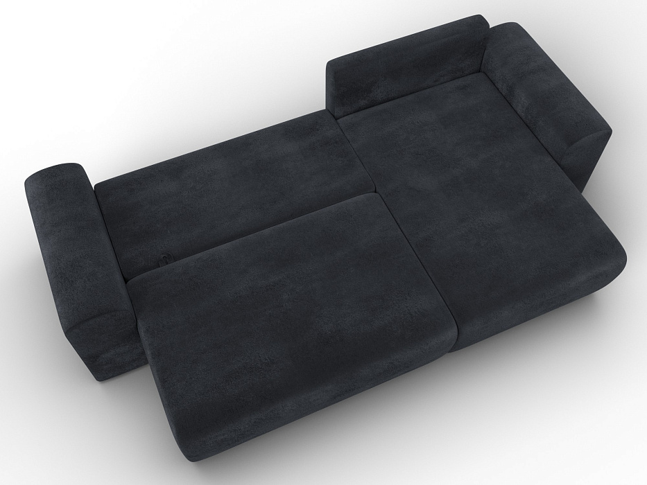 Диван угловой Лига-099 угол универсальный (tower 11 темно-серый)