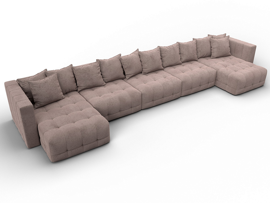 Диван П-образный Лига-052 НПБ МегаЛонг (tower 05 бежевый)