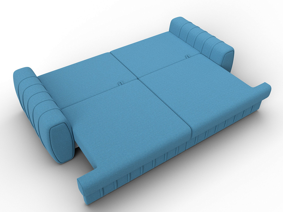 Диван прямой Лига-057 НПБ (амур 10 голубой)