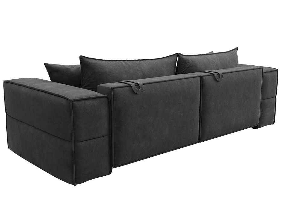 Диван прямой Лига-058 НПБ (brut 16 темно-серый)