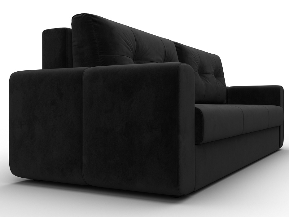 Диван прямой Лига-031 (seven 35 черный)