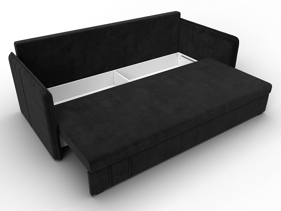 Диван прямой Слим (seven 35 черный)