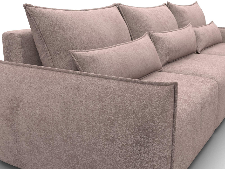 Диван угловой Лига-051 НПБ Лонг угол универсальный (tower 05 бежевый)