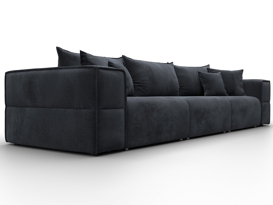 Диван прямой Лига-058 НПБ Лонг (tower 11 темно-серый)