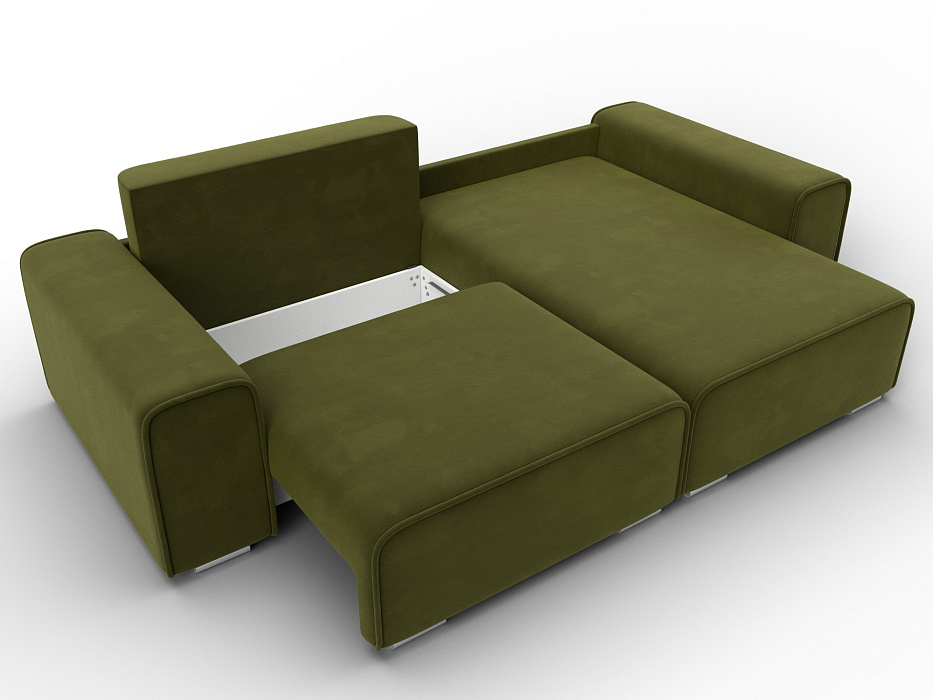 Диван угловой Лига-029 (зеленый)