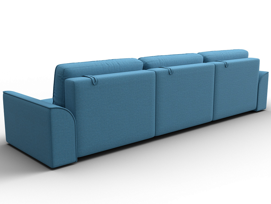 Диван прямой Лига-048 НПБ Лонг (амур 10 голубой)