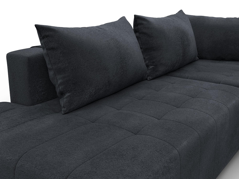 Диван угловой Лига-103 НПБ угол правый (tower 11 темно-серый)