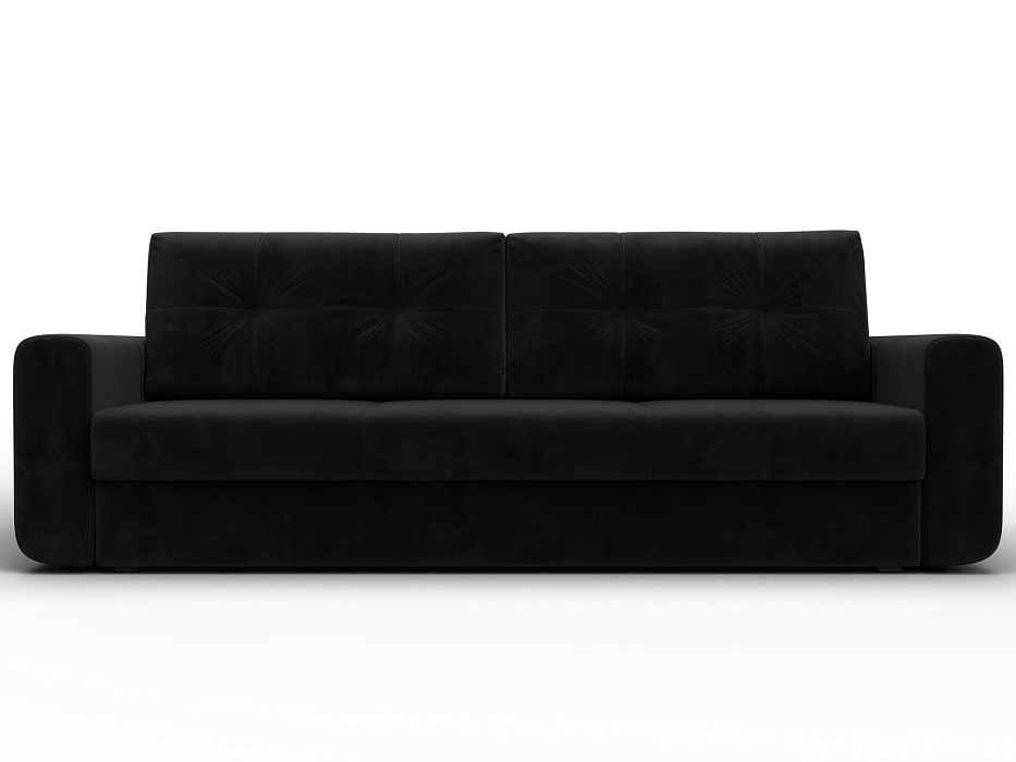 Диван прямой Лига-031 (seven 35 черный)