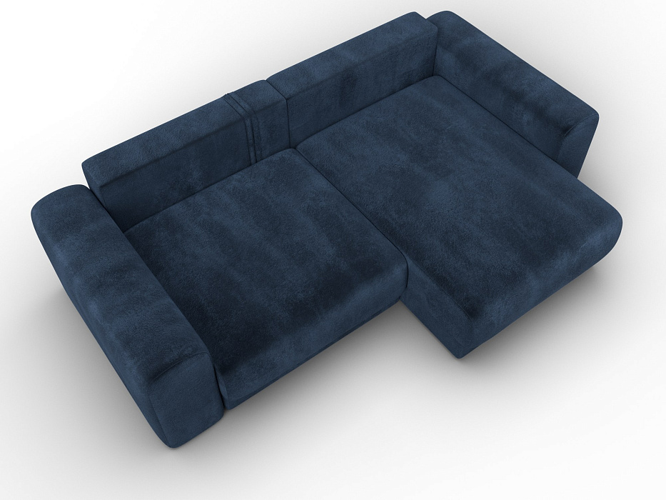 Диван угловой Лига-056 НПБ угол универсальный (tower 13 синий)